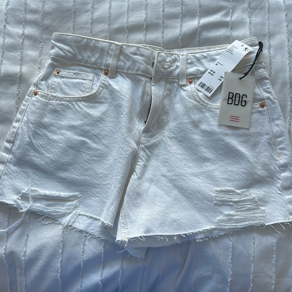 BDG white shorts